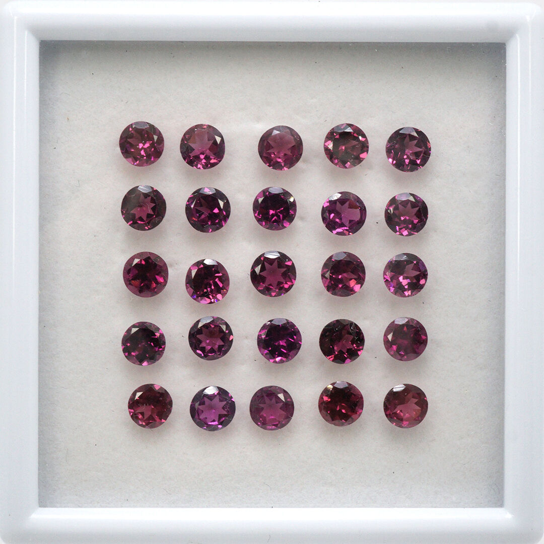 Granat, Okrągły, 5 mm