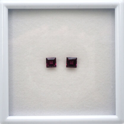 Granat, Kwadrat, 5x5 mm