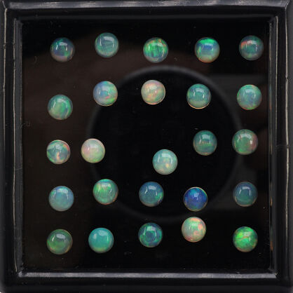 Opal, Okrągły, 5 mm