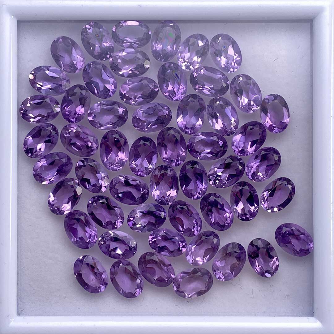 Ametyst, Owalny, 7x5 mm