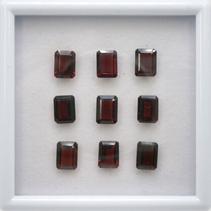 Granat, Ośmiokąt, 8x6 mm