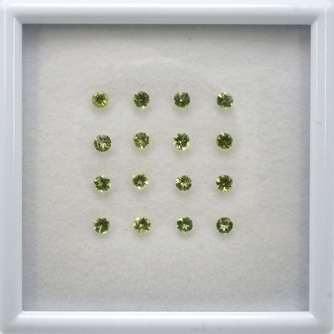 Perydot, Okrągły, 3 mm