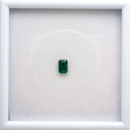 Szmaragd, Ośmiokąt, 6x4 mm