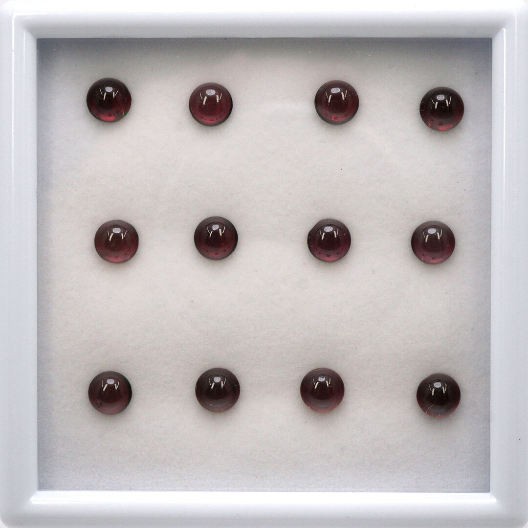 Granat, Okrągły, 5 mm