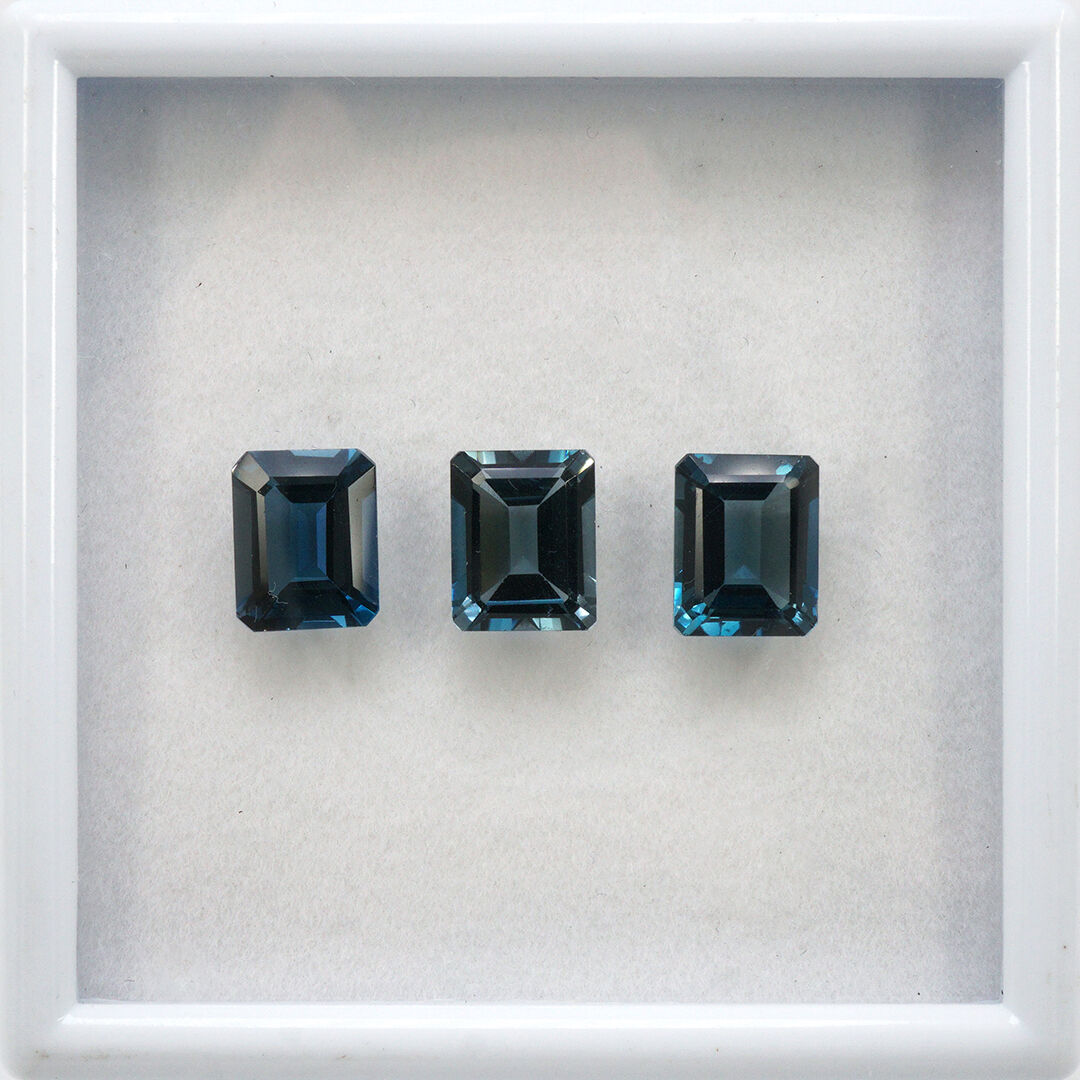 London Topaz, Ośmiokąt, 10x8 mm