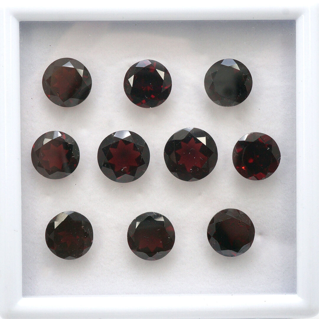 Granat, Okrągły, 9 mm