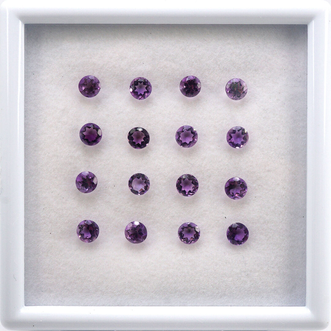 Ametyst, Okrągły, 4 mm