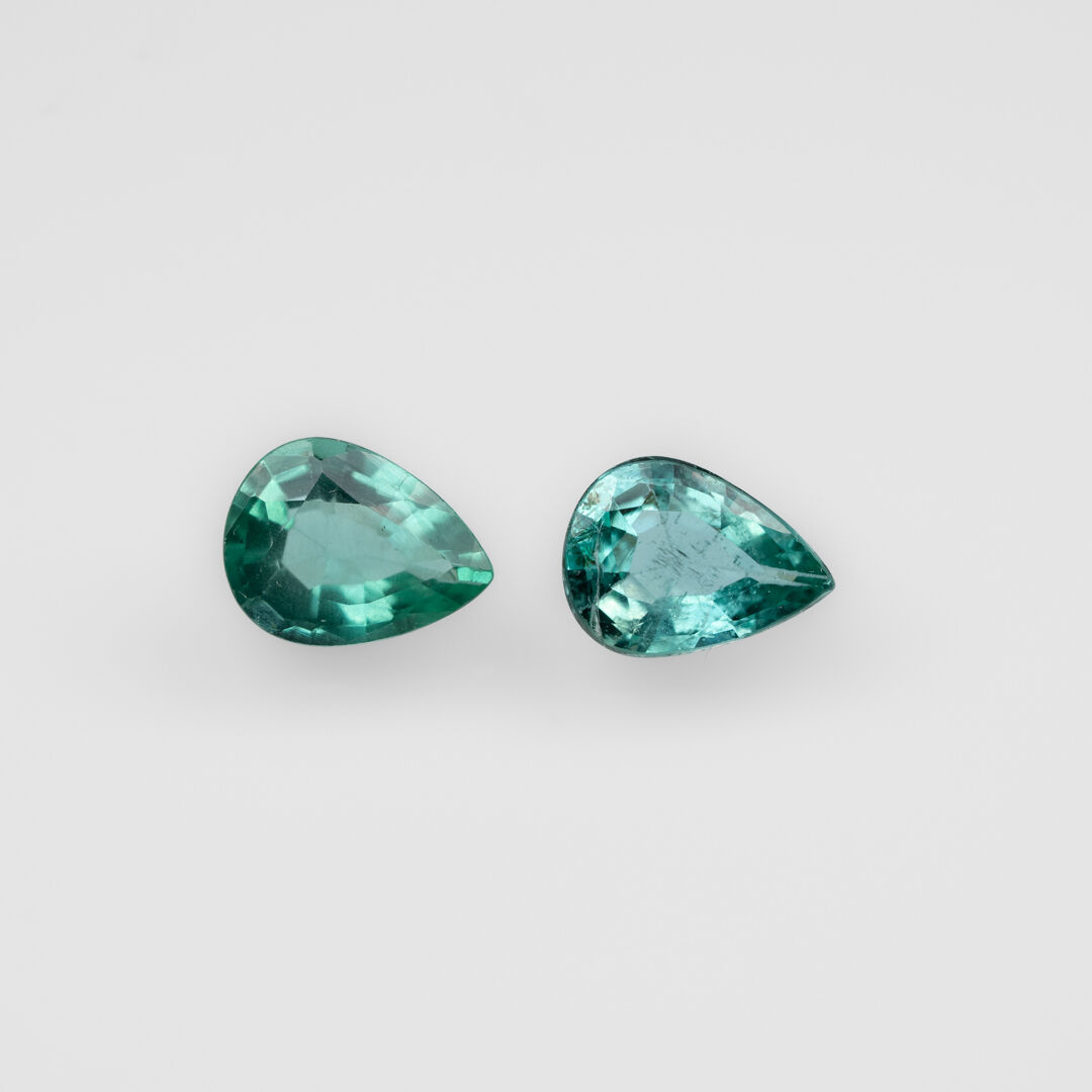 Szmaragd, Gruszka, 8x6 mm