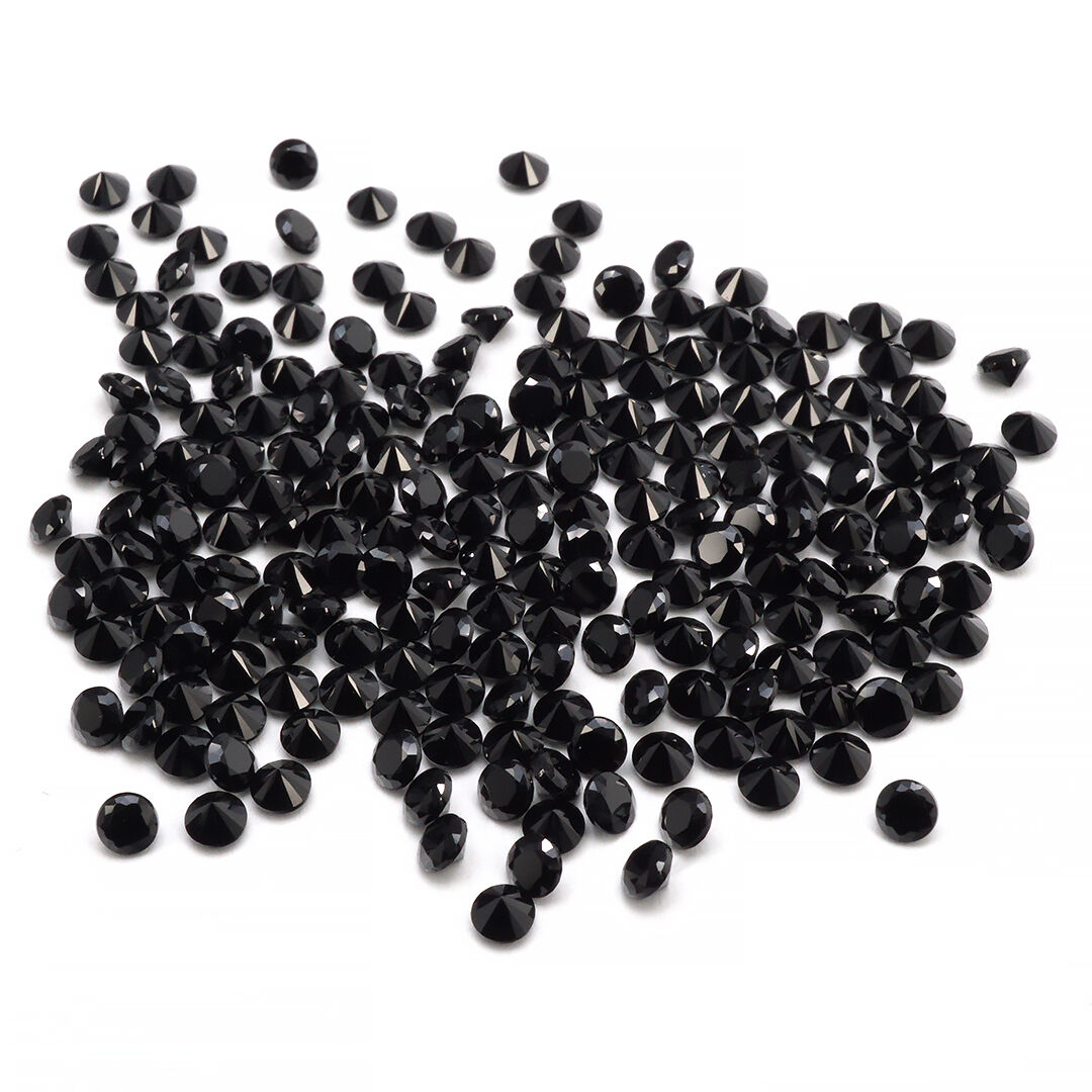 Spinel Czarny, Okrągły, 2 mm