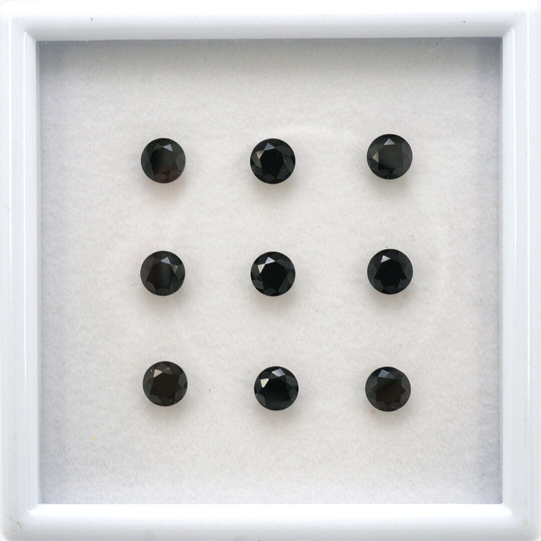 Spinel Czarny, Okrągły, 5 mm