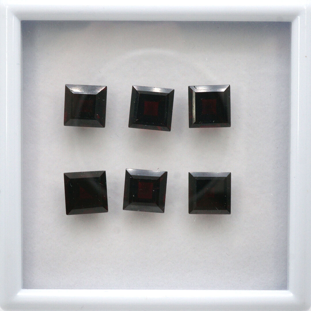 Granat, Kwadrat, 8x8 mm