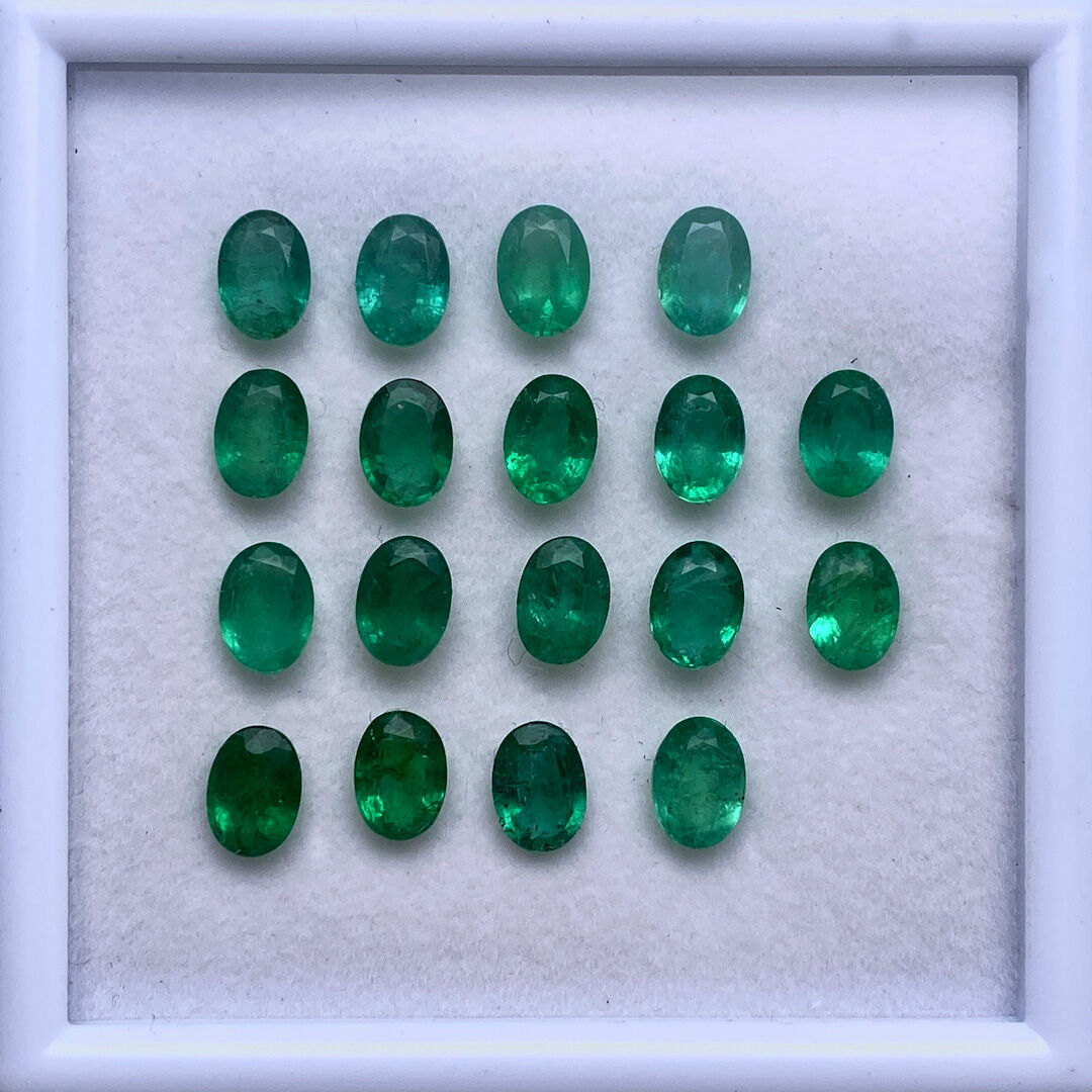 Szmaragd, Owalny, 7x5 mm