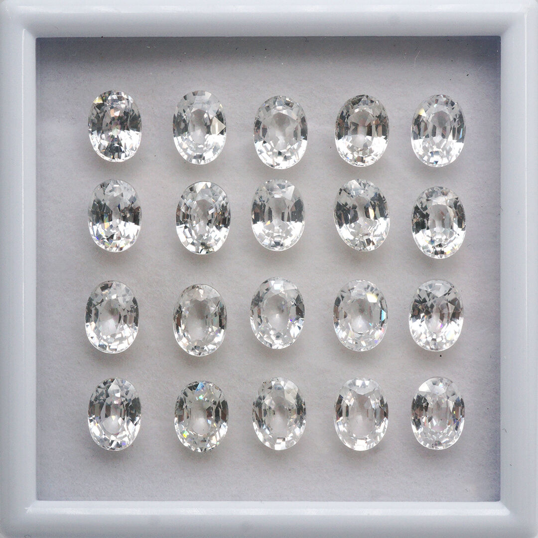 Cyrkon - Bezbarwny, Owalny, 8x6 mm