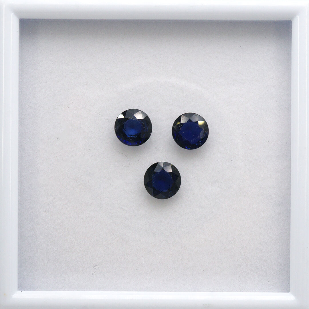 Szafir dyfuzyjny, Okrągły, 7 mm