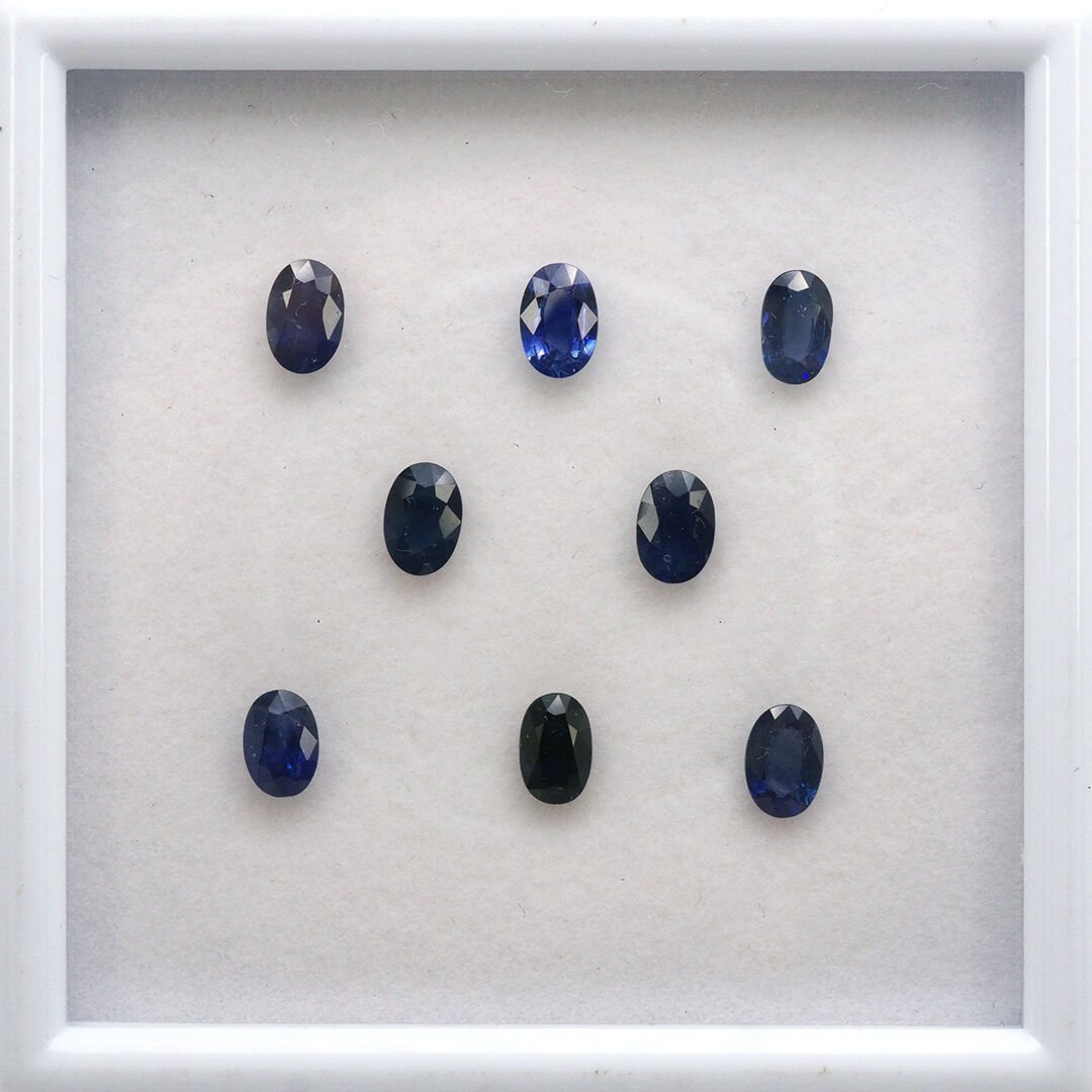 Szafir, Owalny, 6x4 mm