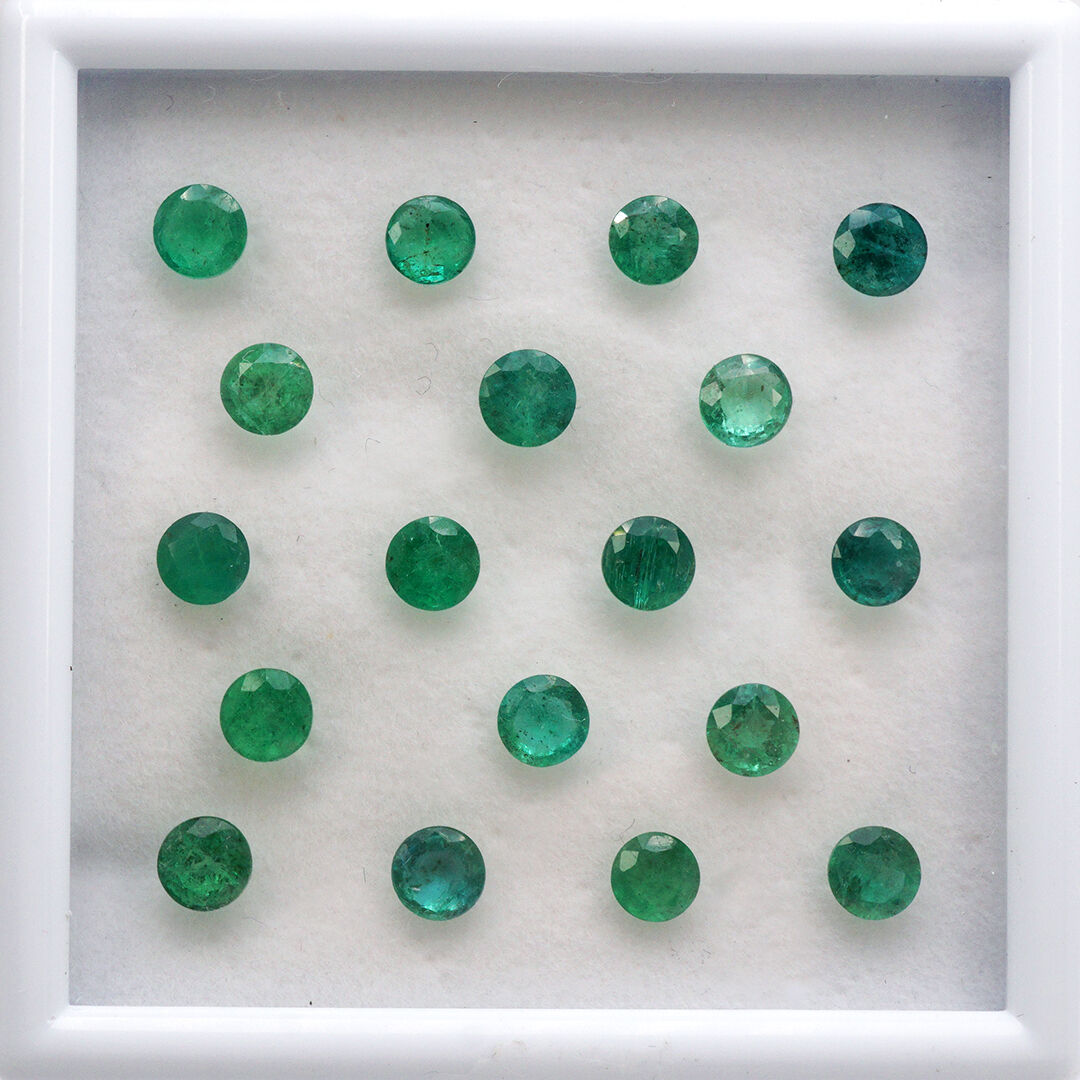 Szmaragd, Okrągły, 5 mm