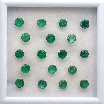 Szmaragd, Okrągły, 5 mm