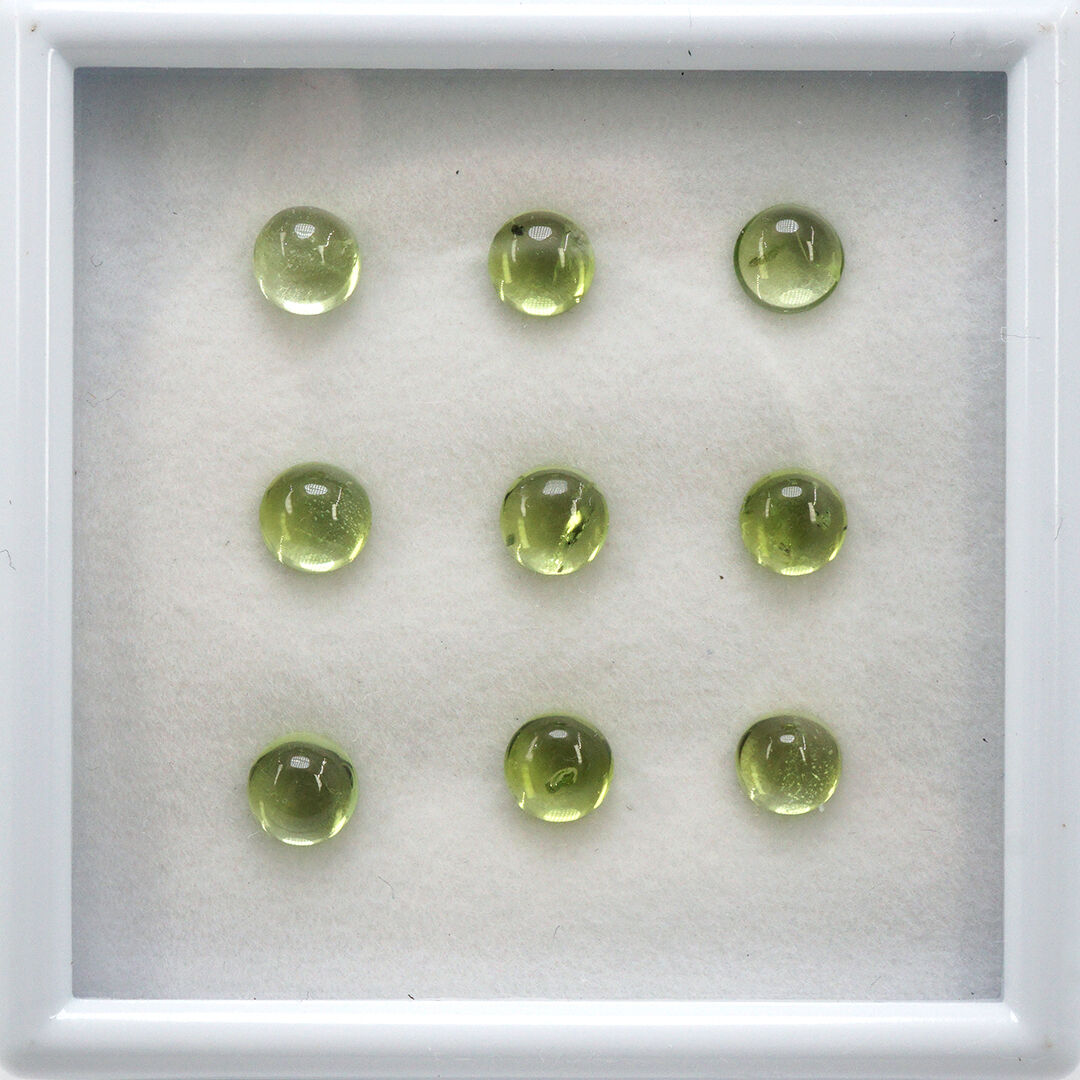 Perydot, Okrągły, 6 mm