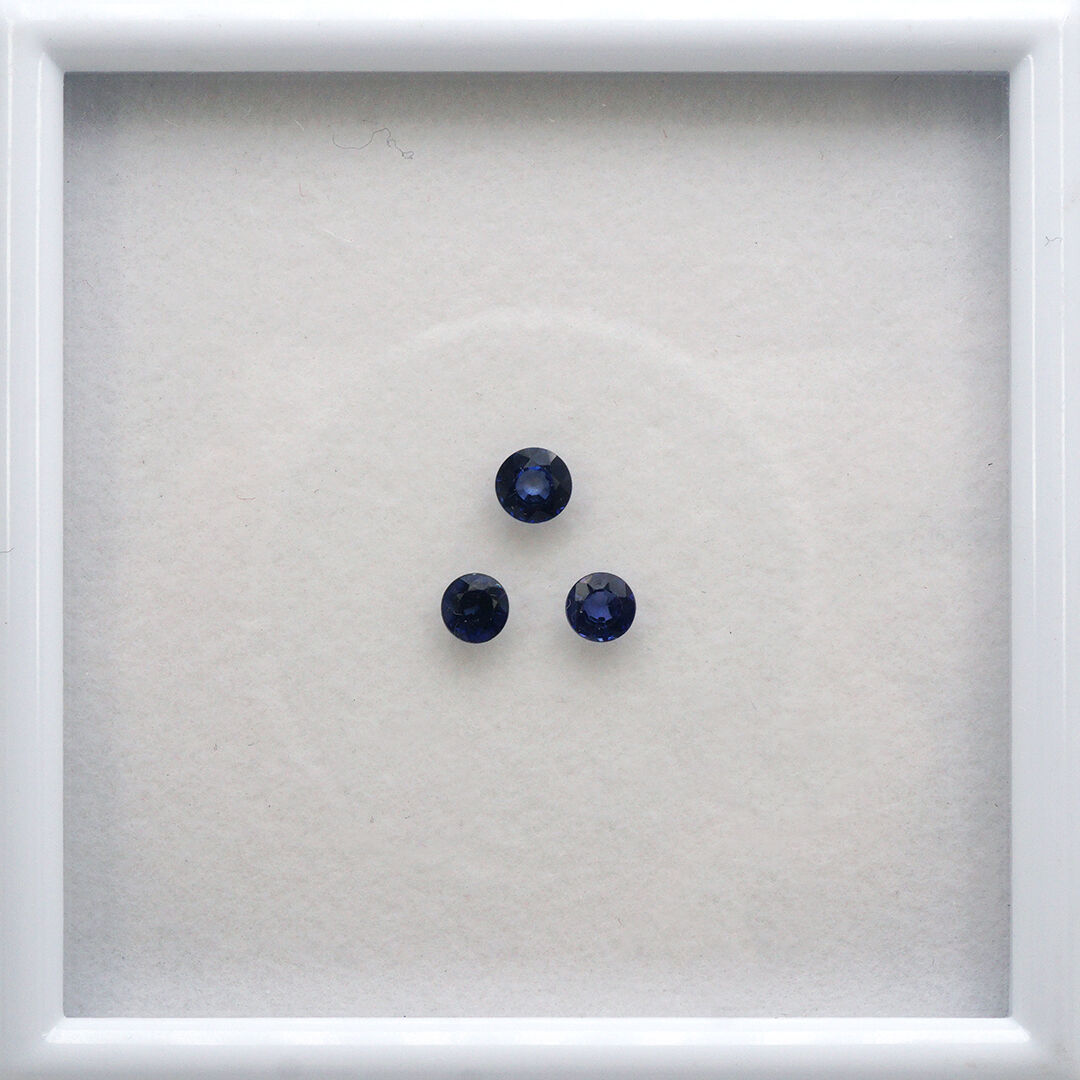 Szafir dyfuzyjny, Okrągły, 4 mm