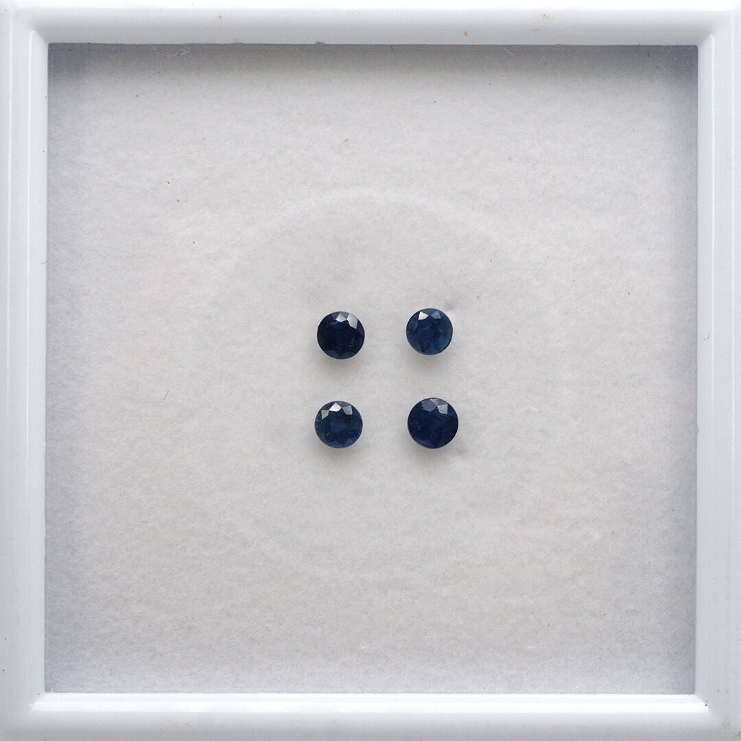 Szafir, Okrągły, 4 mm