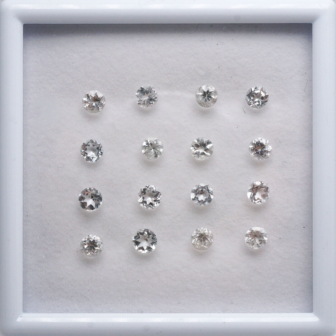 Topaz Bezbarwny, Okrągły, 4.00-4.50 mm