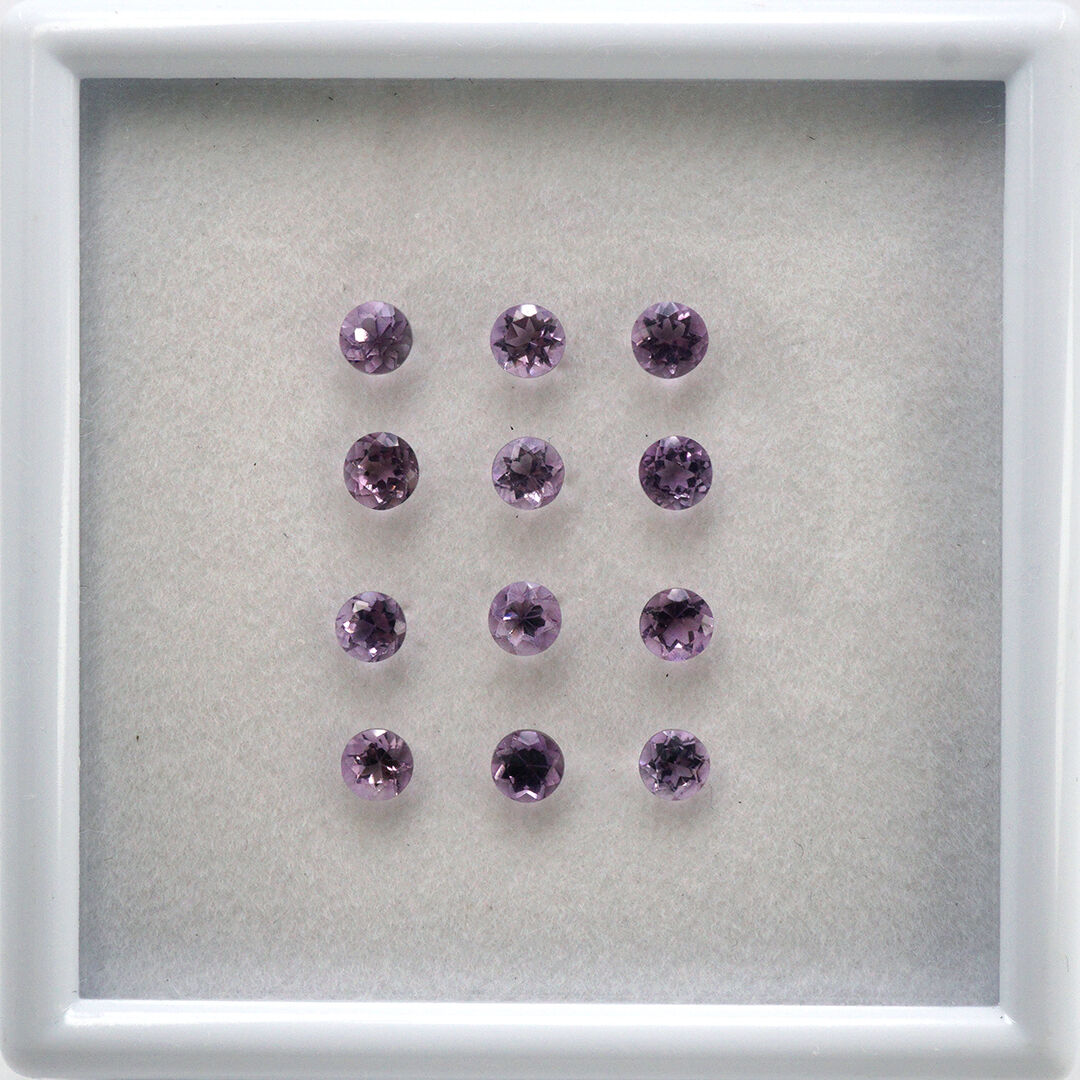 Ametyst, Okrągły, 4 mm