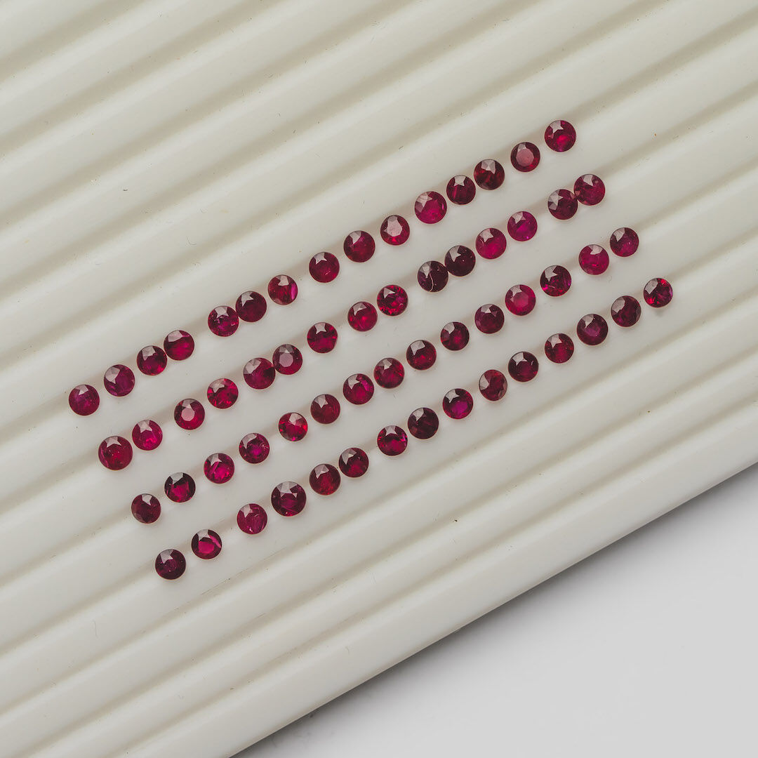 Rubin, Okrągły, 3 mm