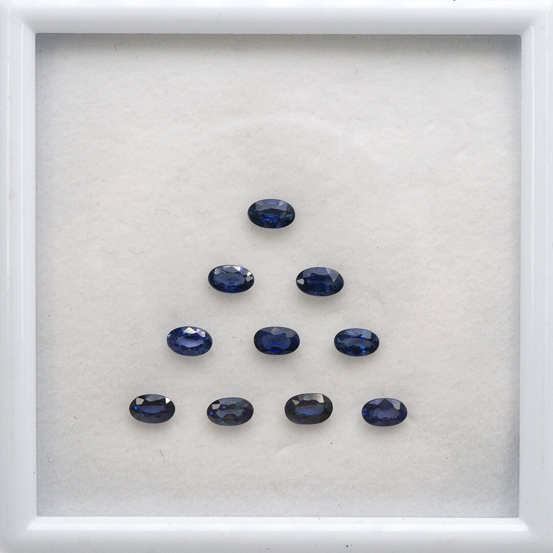 Szafir dyfuzyjny, Owalny, 5x3 mm