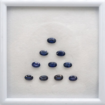 Szafir dyfuzyjny, Owalny, 5x3 mm