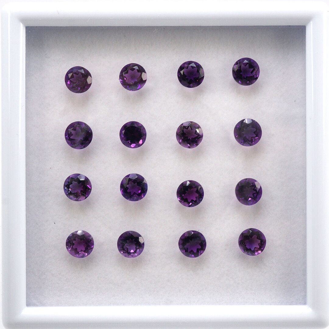 Ametyst, Okrągły, 5 mm