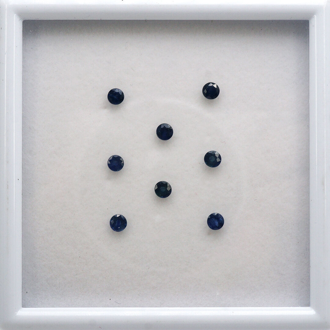 Szafir, Okrągły, 3 mm