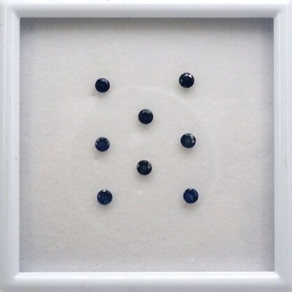 Szafir, Okrągły, 3 mm