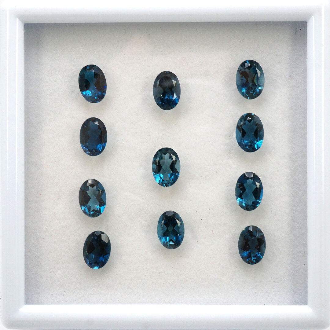 London Topaz, Owalny, 7x5 mm