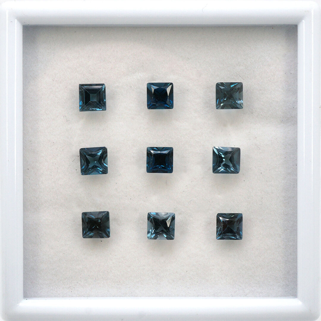 London Topaz, Kwadrat, 5x5 mm