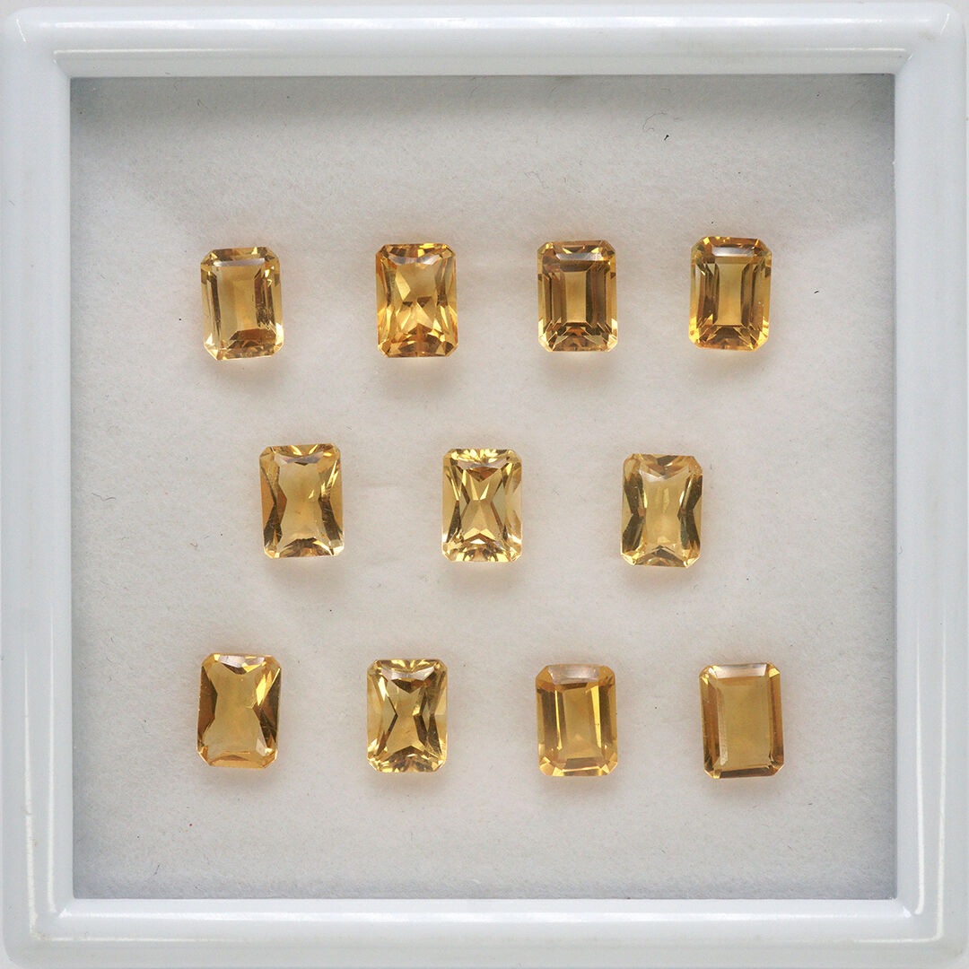 Cytryn, Ośmiokąt, 7x5 mm