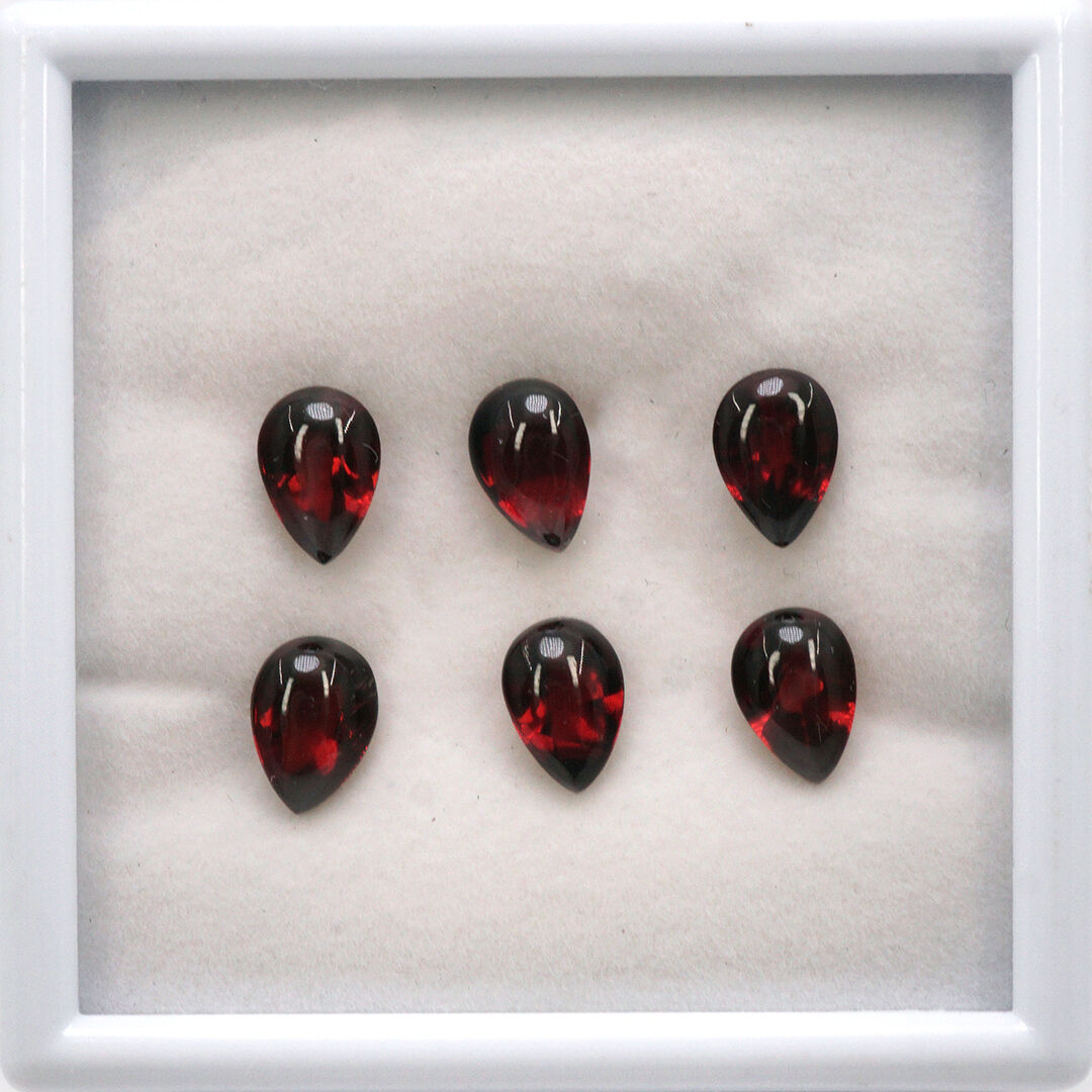 Granat, Gruszka, 10x7 mm