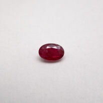 Rubin Afrykański, Owalny, 6x4 mm - 2