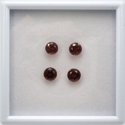 Granat - Malaya, Okrągły, 6 mm