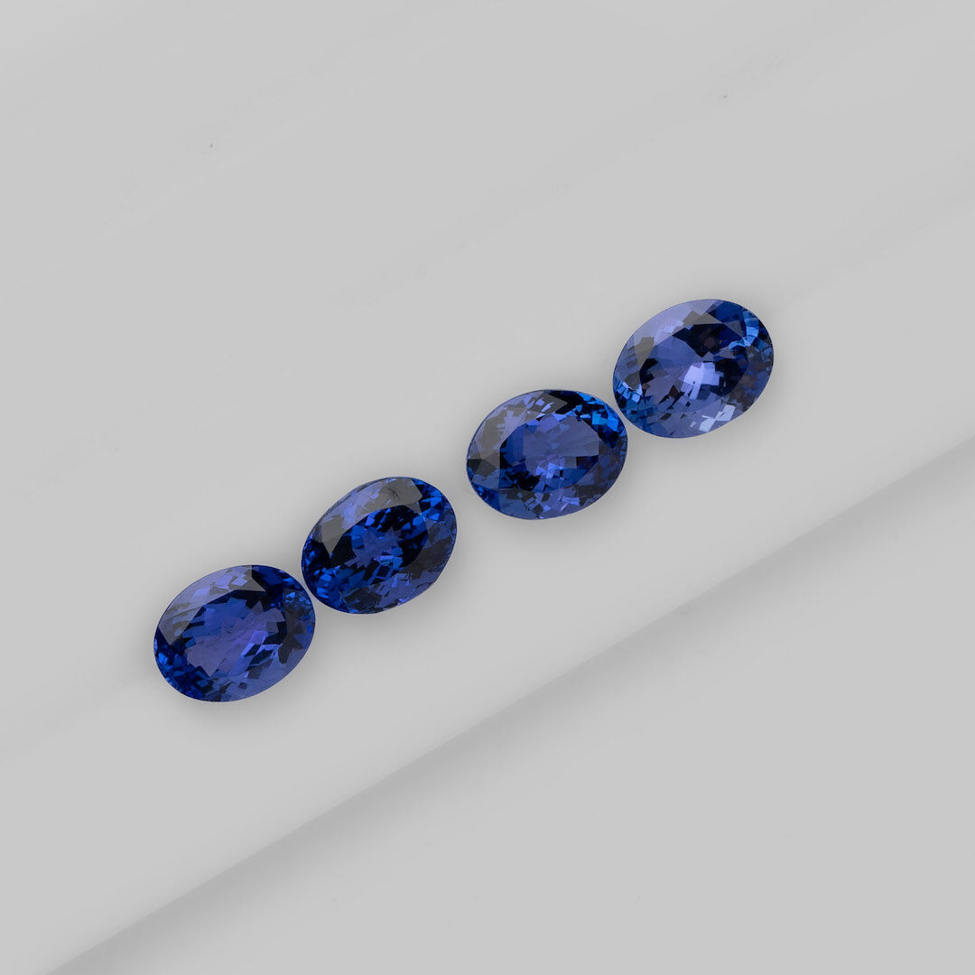 Tanzanit, Owalny, 9x7 mm