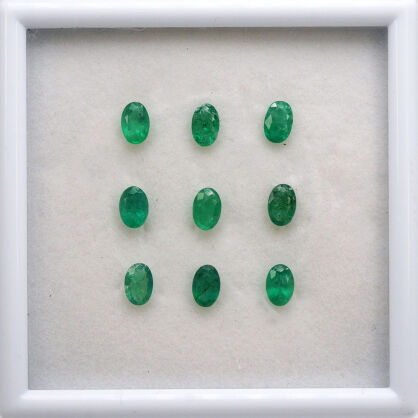 Szmaragd, Owalny, 6x4 mm