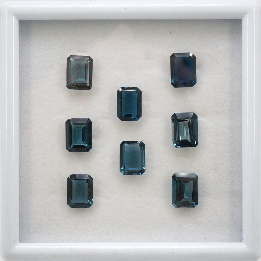 London Topaz, Ośmiokąt, 8x6 mm