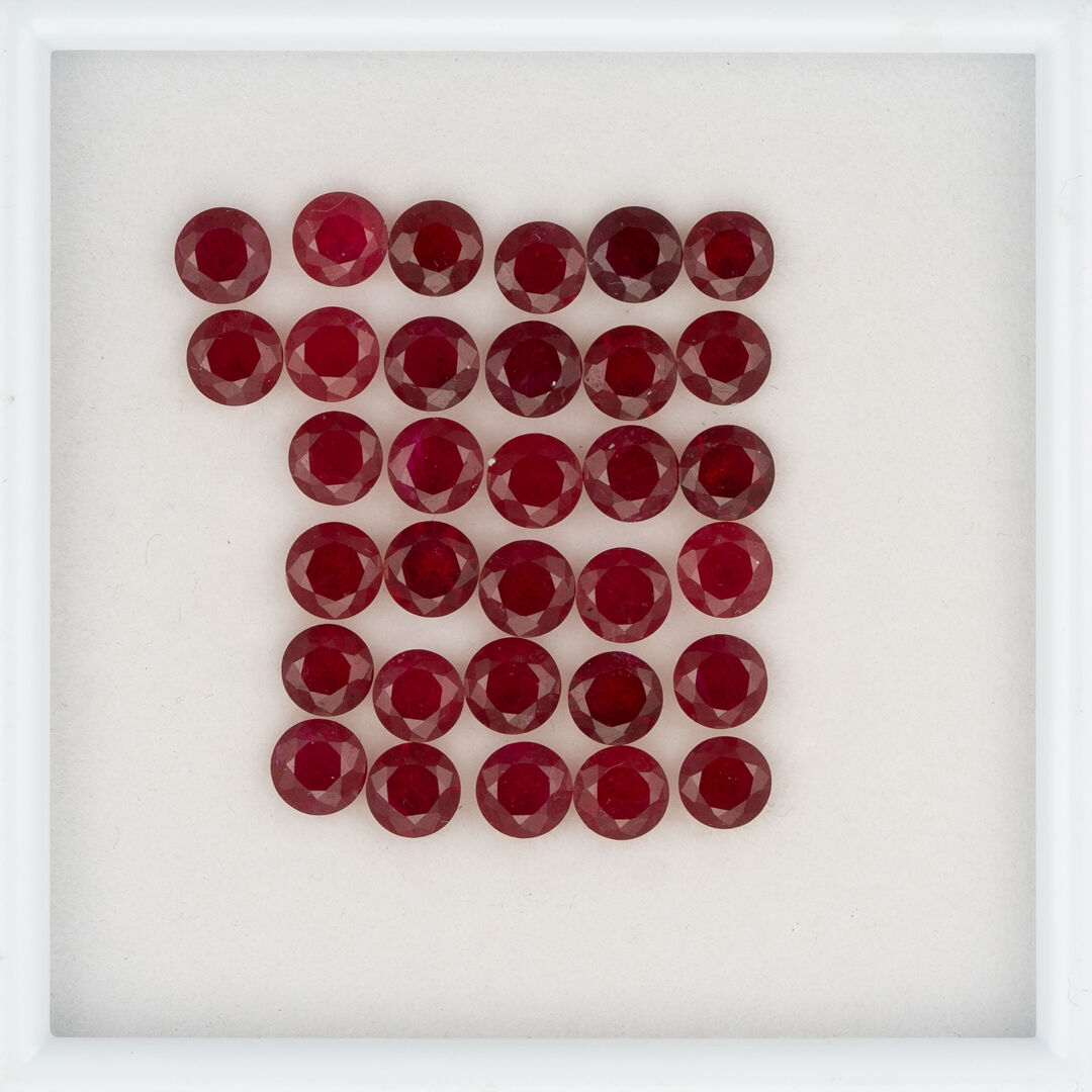 Rubin, Okrągły, 5 mm