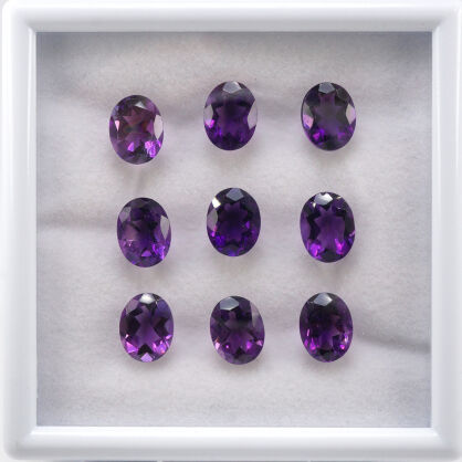 Ametyst, Owalny, 9x7 mm