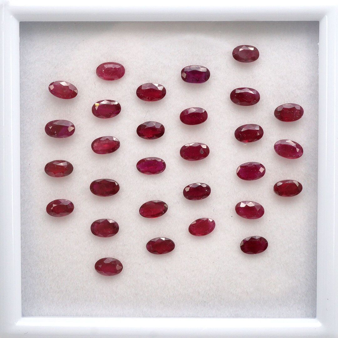 Rubin, Owalny, 5x3 mm