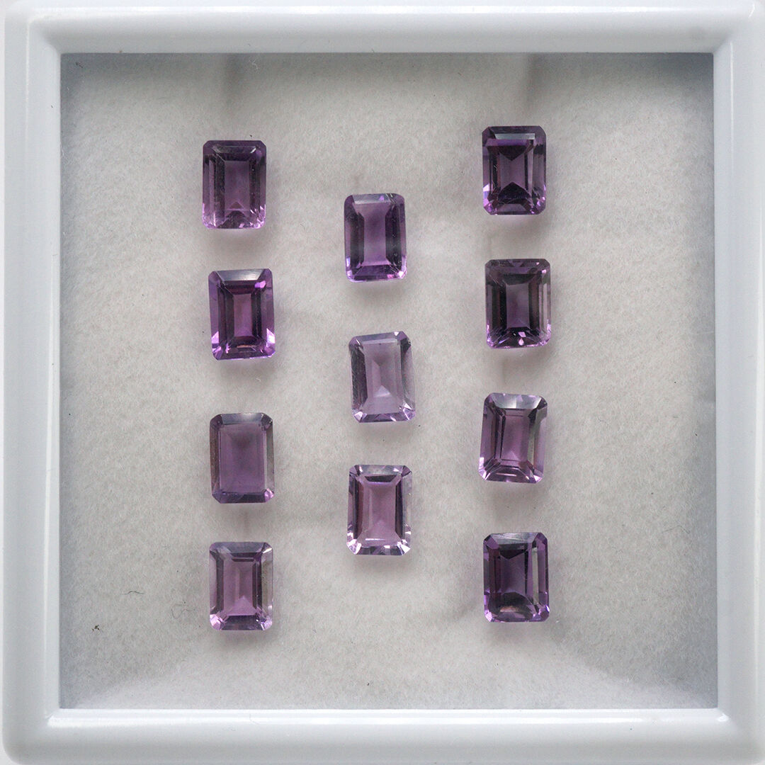 Ametyst, Ośmiokąt, 7x5 mm