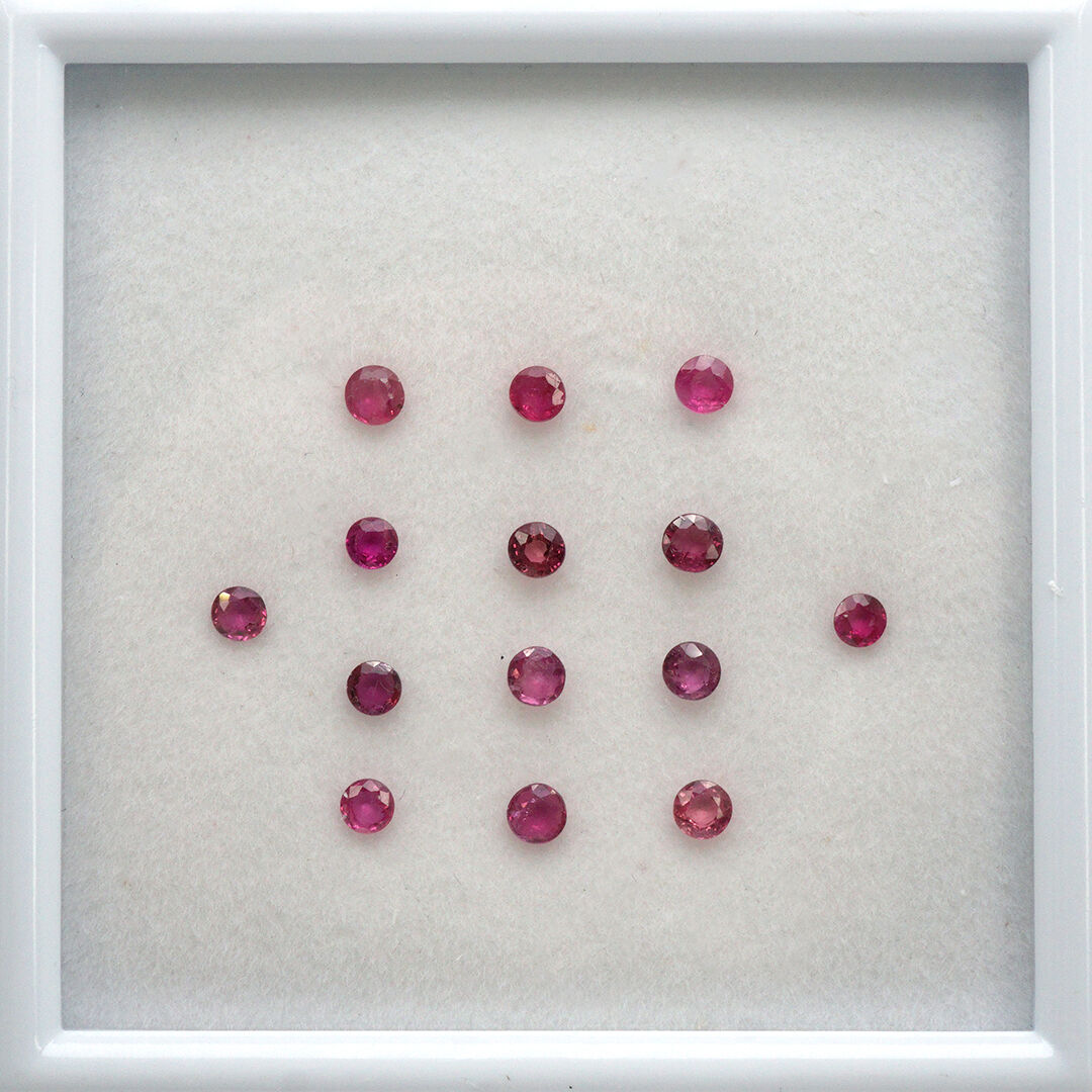 Rubin, Okrągły, 3 mm