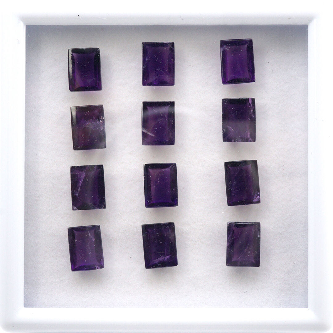 Ametyst, Prostokąt, 8x6 mm