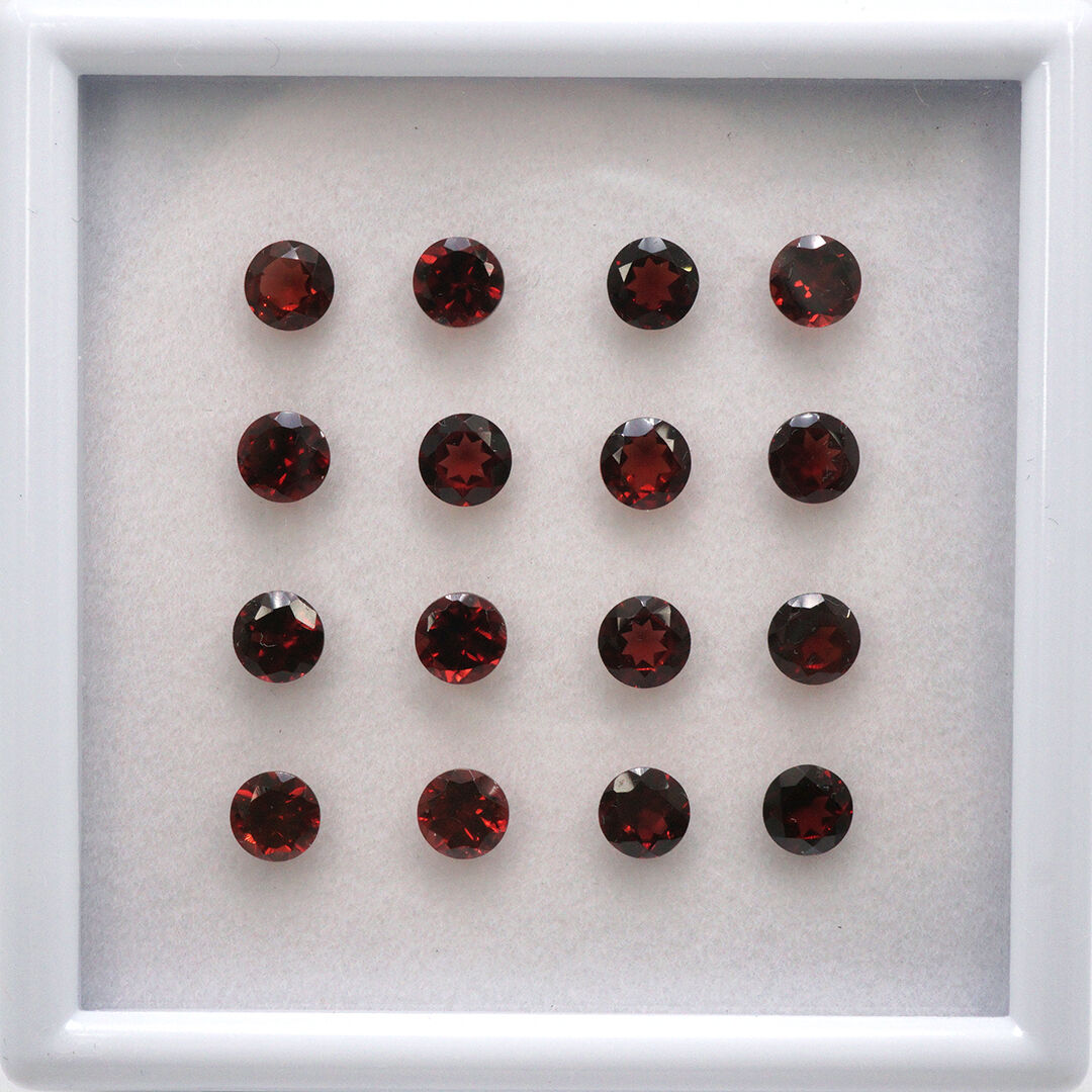 Granat, Okrągły, 5 mm