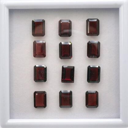 Granat, Ośmiokąt, 8x6 mm