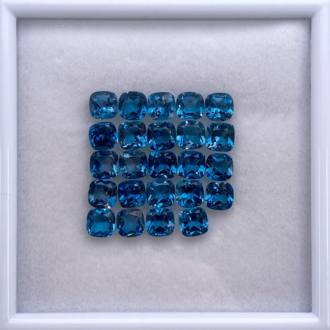 London Topaz, Poduszka, 5 mm